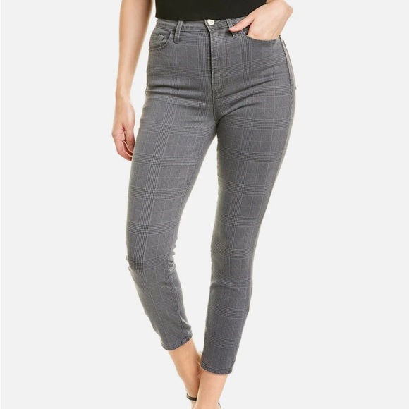 Frame Ali high-rise in grey plaid - Picture 3 of 11